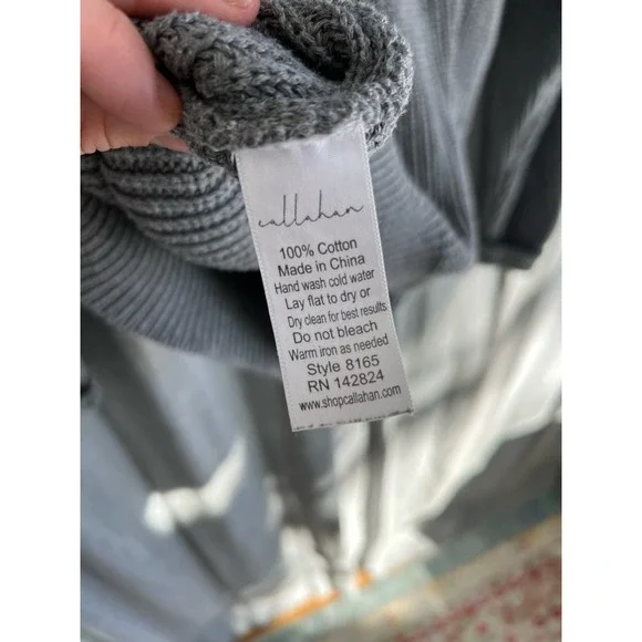 Women’s Callahan “The Crew” Cotton Knit Overized Sweater | Size XS US - Picture 5 of 8